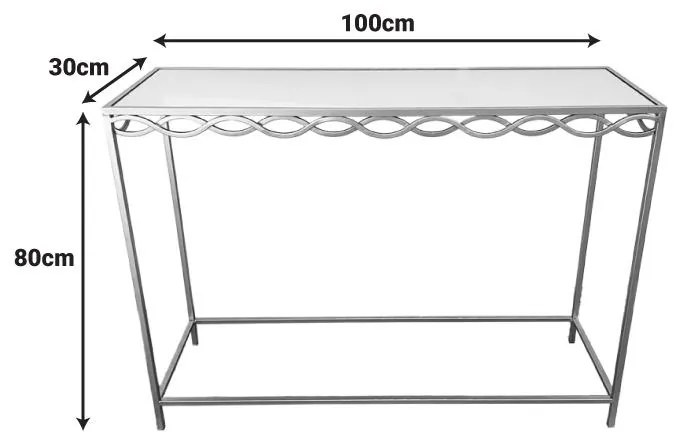 Κονσόλα Benda Inart μέταλλο σε χρυσή απόχρωση 100x30x80εκ 100x30x80 εκ.