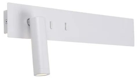 Απλίκα Φωτιστικό Τοίχου Σποτ LED Λευκό Ματ H52 Zambelis-H52-Λευκό H52