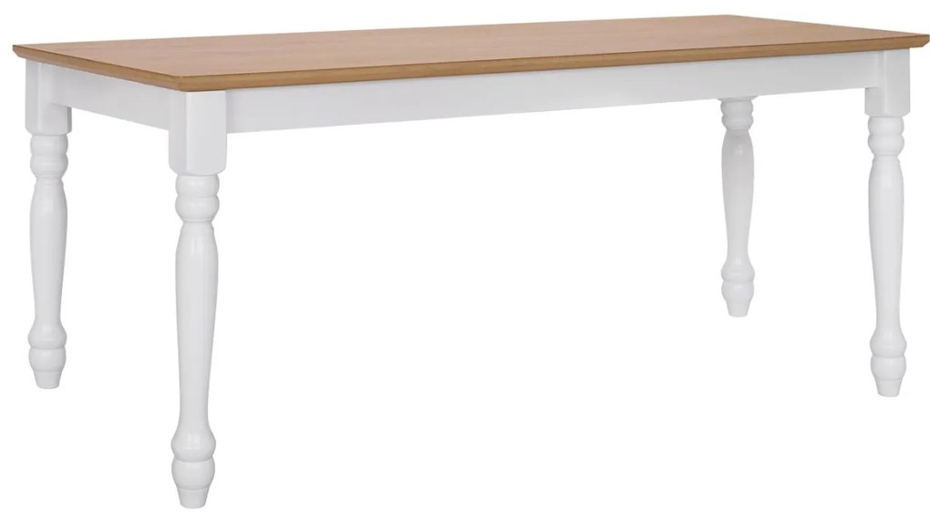 Καρέκλα - Παγκάκι PAMUEL Ξύλινο Λευκό - Φυσικό 120x40x46 εκ. 120x40x46 εκ.