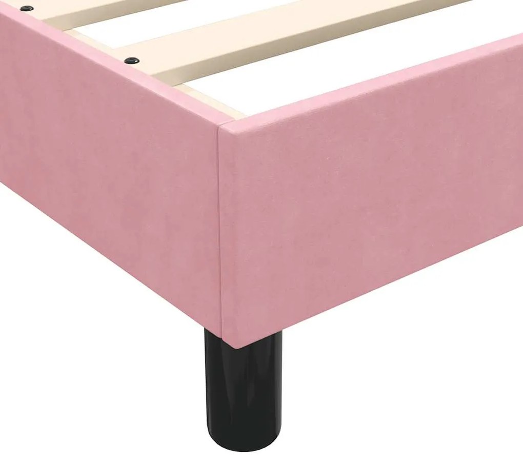 ΚΡΕΒΑΤΙ BOXSPRING ΧΩΡΙΣ ΣΤΡΩΜΑ ΡΟΖ 200X210 ΕΚ. ΒΕΛΟΥΔΙΝΟ 3315848