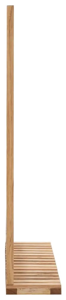 vidaXL Καθρέφτης Μπάνιου 60 x 12 x 62 εκ. από Μασίφ Ξύλο Καρυδιάς