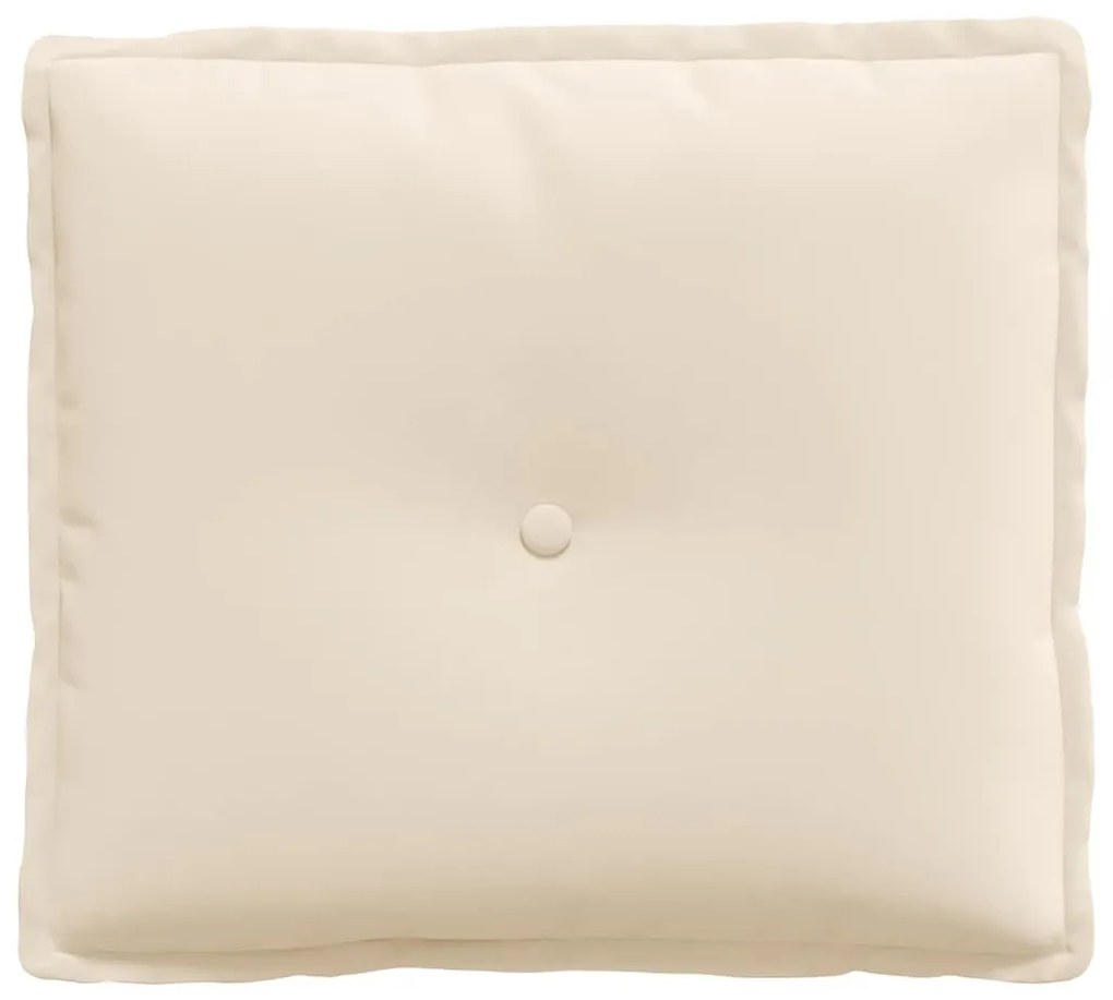 vidaXL Μαξιλάρι Πλάτης Μπεζ 50 x 45 εκ. Ύφασμα Μικροΐνας