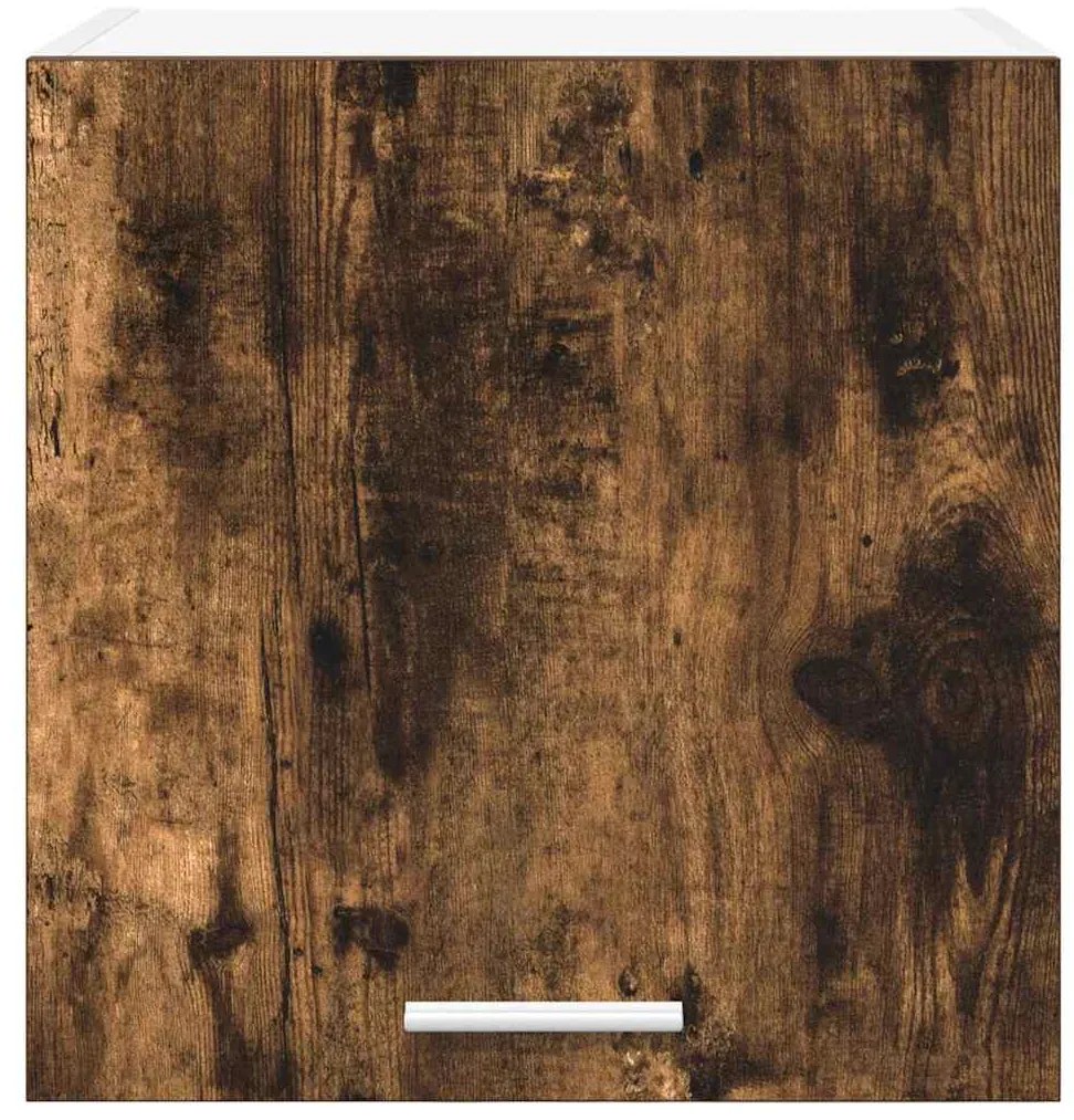 vidaXL Κρεμαστό ντουλάπι με αποθήκευση Riga Καπνιστός Δρυς και Λευκό