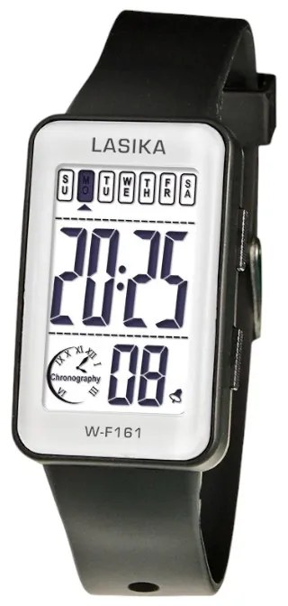 Ψηφιακό ρολόι χειρός - LS161 - Lasika - 817391 - Black/White-817391_bw