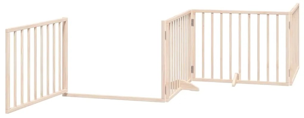 vidaXL Διαχωριστικό Σκύλων/Πόρτα Πτυσσόμενο 10 Πάνελ 800εκ Ξύλο Λεύκας