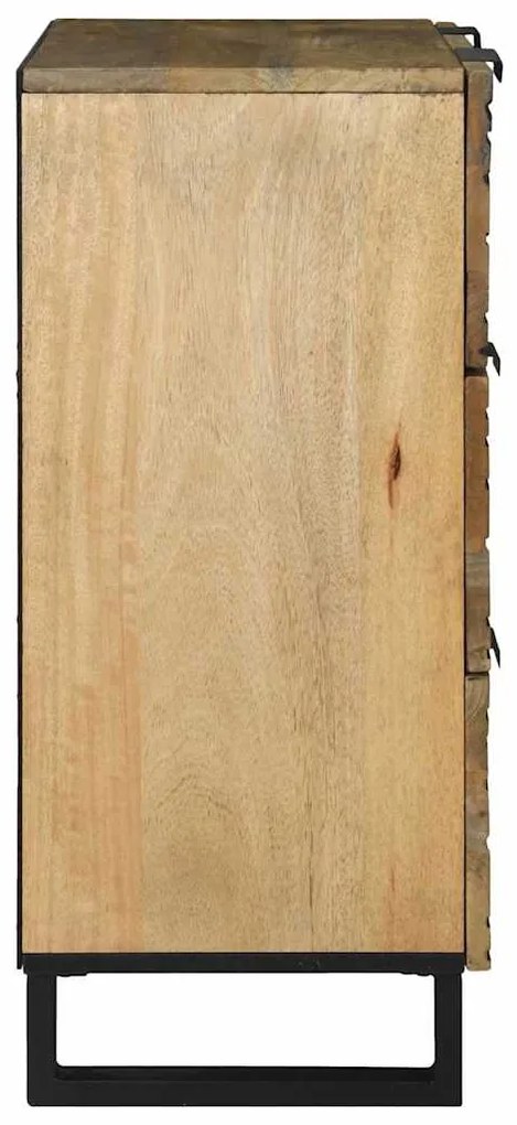 vidaXL Πλαϊνό γραφείο Καφέ 60 x 33.5 x 75 εκ. Μασίφ ξύλο μάνγκο