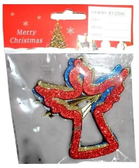 Σετ Χριστουγεννιάτικα Στολίδια 9x8.5εκ. 4τεμ