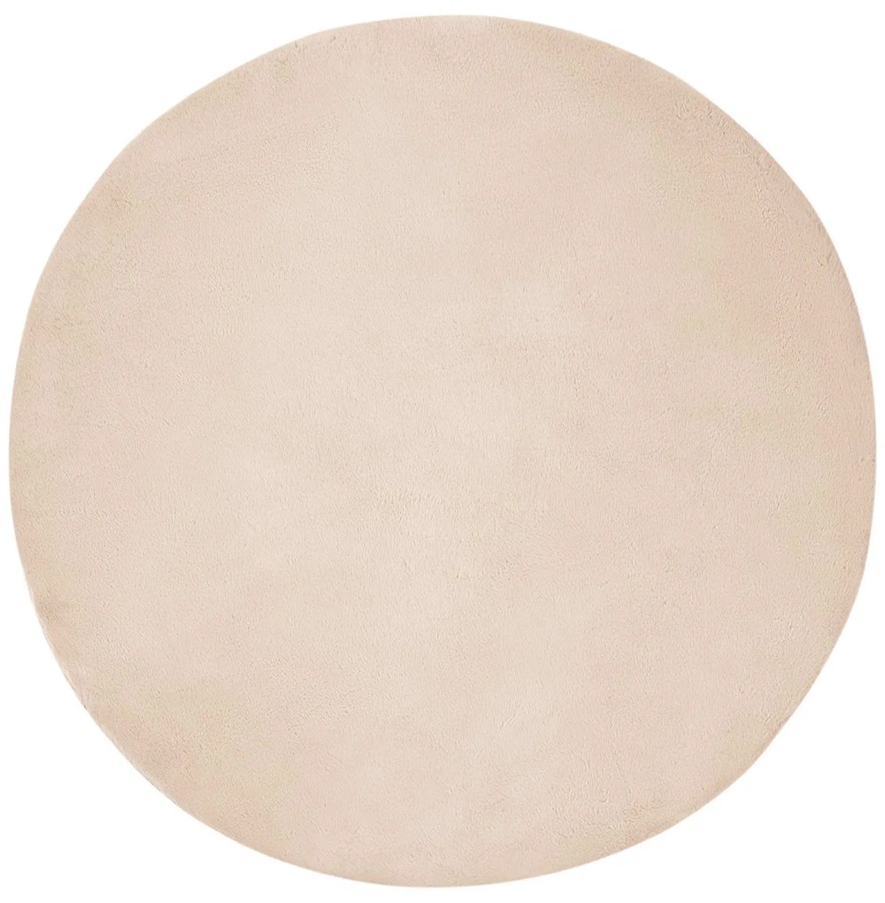 vidaXL Χαλιά Ψεύτικου Κουνελιού Olite Taupe Ø 80 εκ. Πολυεστέρας