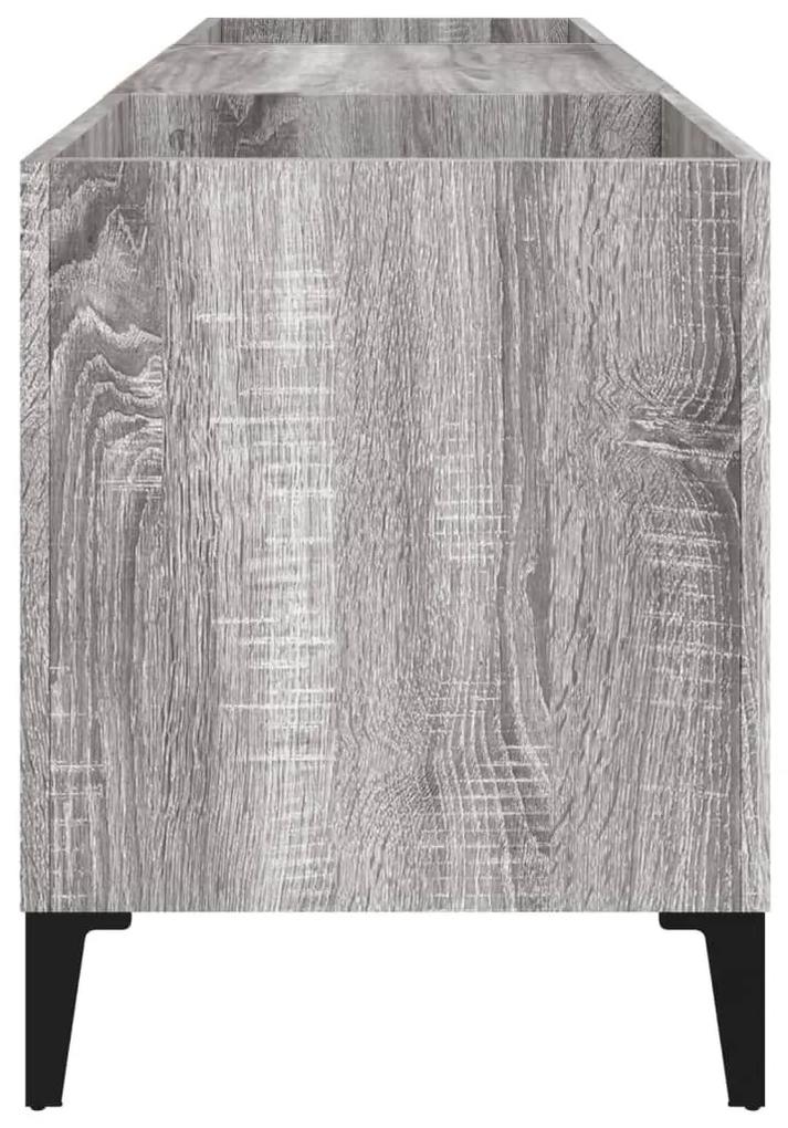 Δισκοθήκη Γκρι Sonoma 121 x 38 x 48 εκ. από Επεξεργασμένο Ξύλο - Γκρι