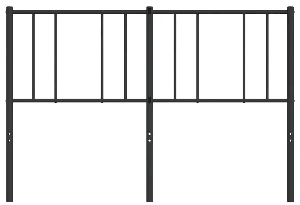 vidaXL Κεφαλάρι Μαύρο 120 εκ. Μεταλλικό