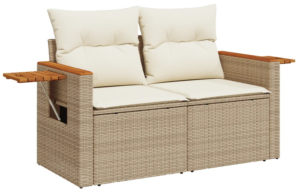 vidaXL Σετ Καναπέ Κήπου 13 pcs μπεζ και κρεμ 100 x 100 x 71 cm