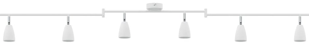 vidaXL Φωτιστικό Οροφής 6 Way Adjustable White GU10