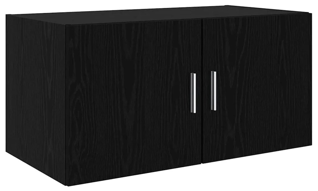 vidaXL Ντουλάπι αποθήκευσης Μαύρη δρυς 80 x 41 x 225 εκ