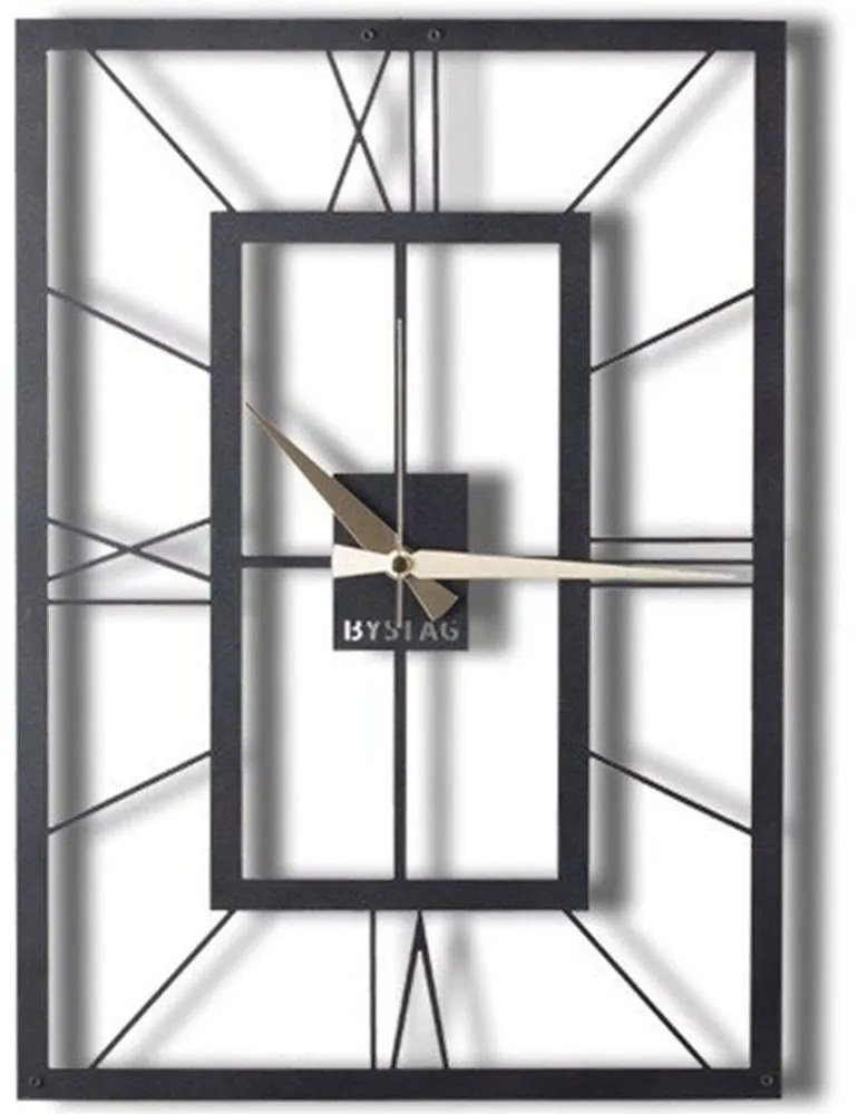 Ρολόι Τοίχου November 805BSG1114 49x70cm Black Wallity Metal