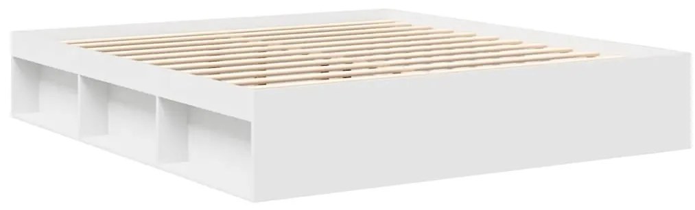 vidaXL Πλαίσιο Κρεβατιού Λευκό 180 x 200 εκ. Super King