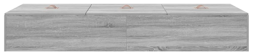 vidaXL Σκελετός Κρεβατιού Γκρι sonoma 100 x 200 cm Επεξεργασμένο ξύλο