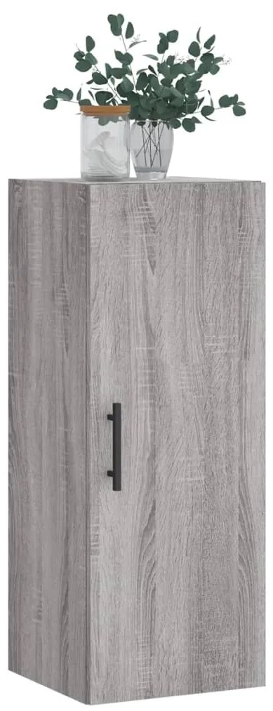 vidaXL Ντουλάπι Τοίχου Γκρι Sonoma 34,5 x 34 x 90 εκ.
