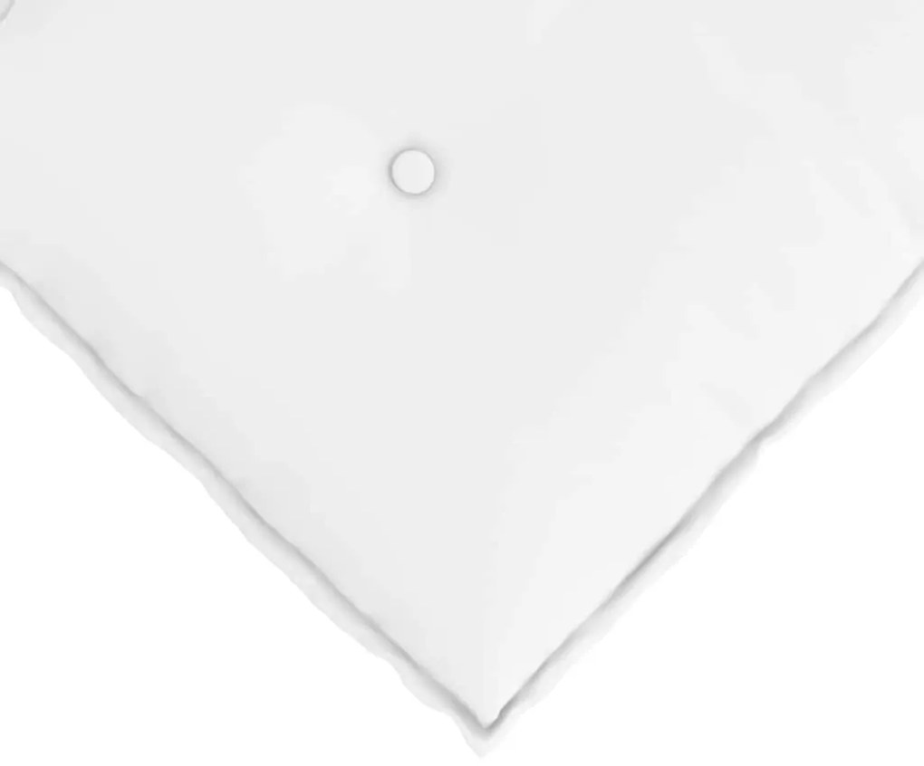 vidaXL Μαξιλάρι Πλάτης Λευκό 60 x 19 x 50 εκ ύφασμα