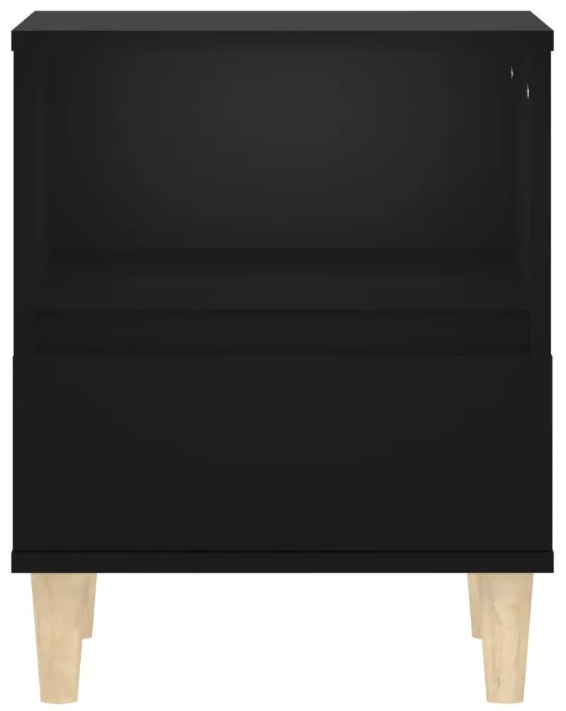 vidaXL Κομοδίνο Μαύρο 40 x 35 x 50 εκ.