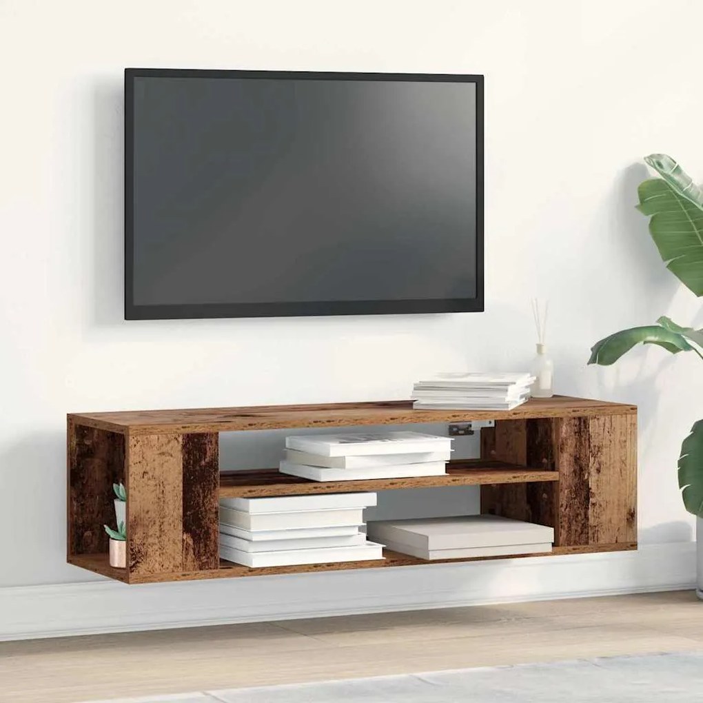 vidaXL Κάβο Τηλεόρασης Τοίχου από Παλιό Ξύλο 100x30x26,5 εκ Επεξεργασμένο Ξύλο