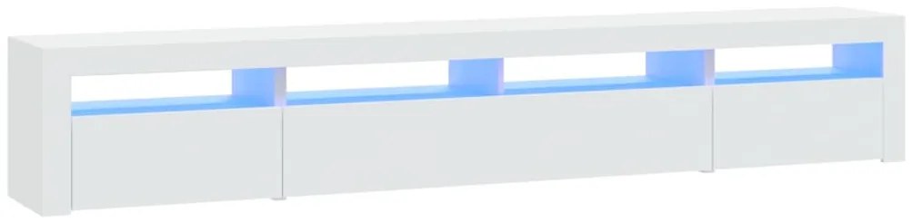 vidaXL Έπιπλο Τηλεόρασης με LED Λευκό 240x35x40 εκ.