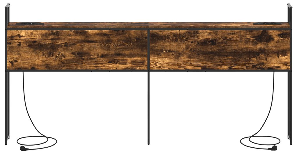 vidaXL Κεφαλάρι Αποθήκης Καπνιστή δρυς 180 cm Επεξεργασμένο ξύλο