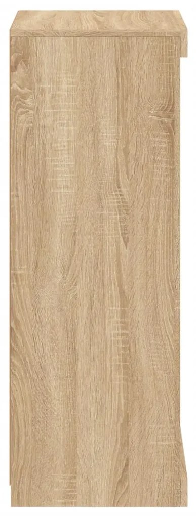vidaXL Μπουφές με Φώτα LED Sonoma Δρυς 41 x 37 x 100 εκ.