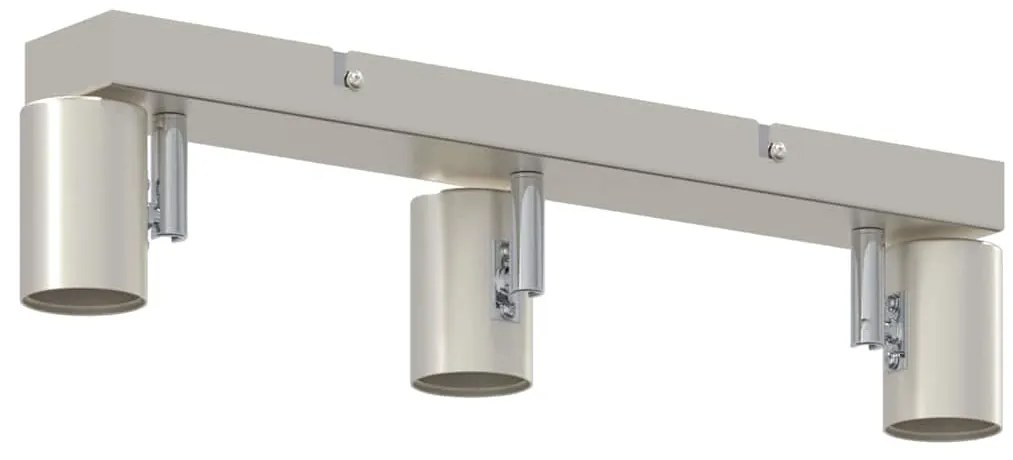 vidaXL Σποτ οροφής Βουρτσισμένο νικέλιο 38 x 6.5 x 11.5 εκ Ατσάλι