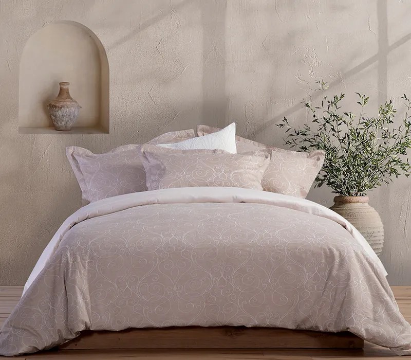 Σετ Σεντόνια Υπέρδιπλα Vital Beige 2x(240x270) + 2x(52x72) - Nef-Nef Homeware