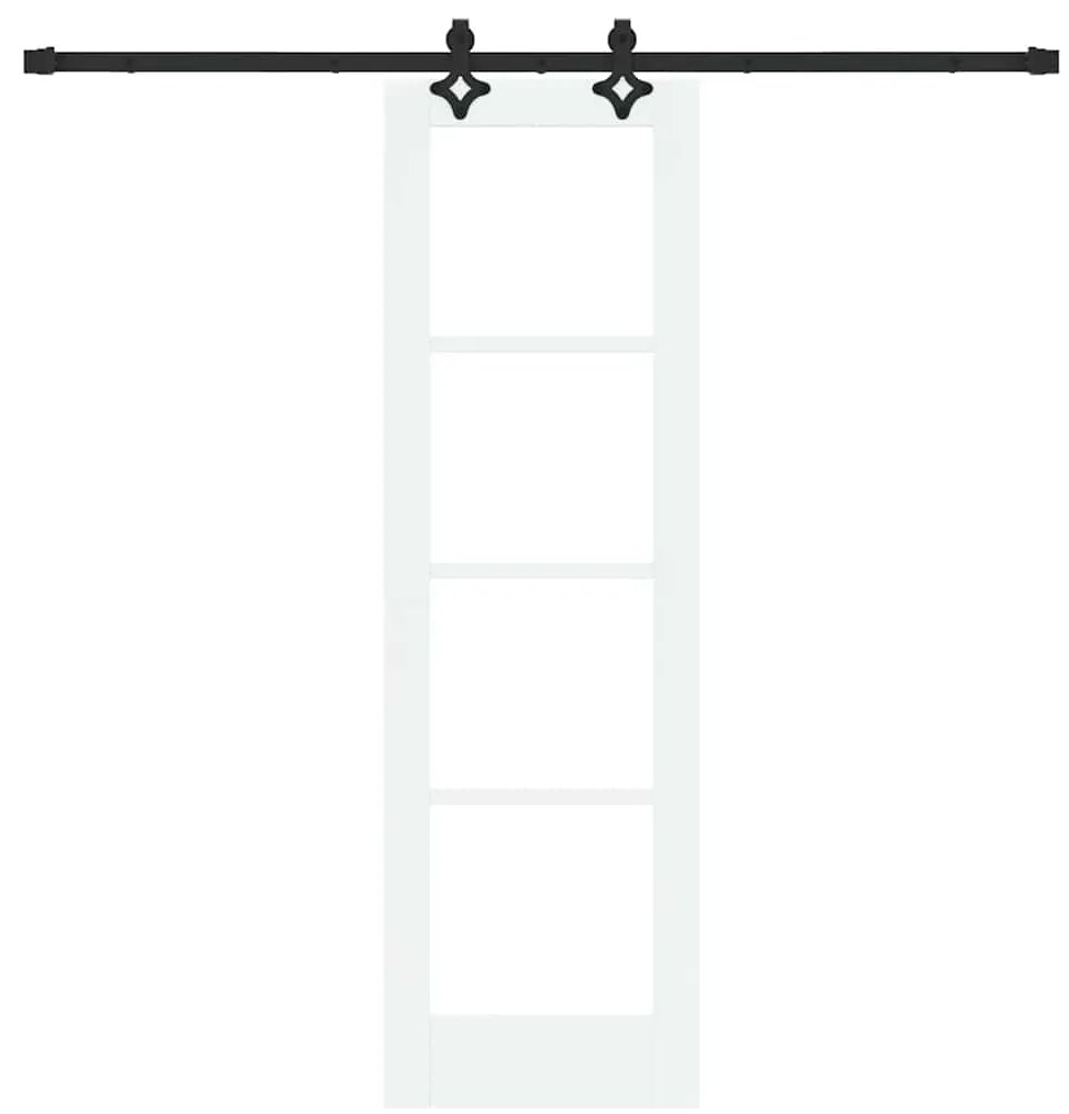 vidaXL Συρόμενη Πόρτα ORKDAL Λευκό 61 x 198.5 εκ. Ξύλο και μέταλλο