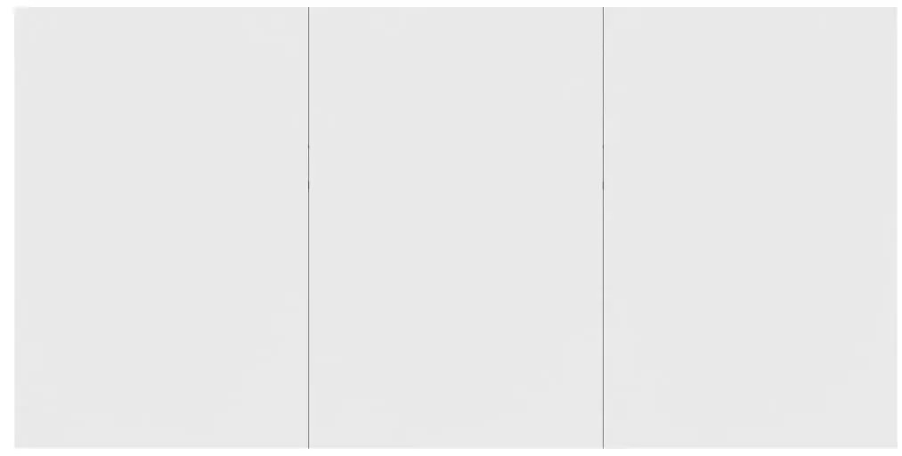 vidaXL Τραπεζαρία Λευκή 180 x 90 x 76 εκ. από Επεξ. Ξύλο