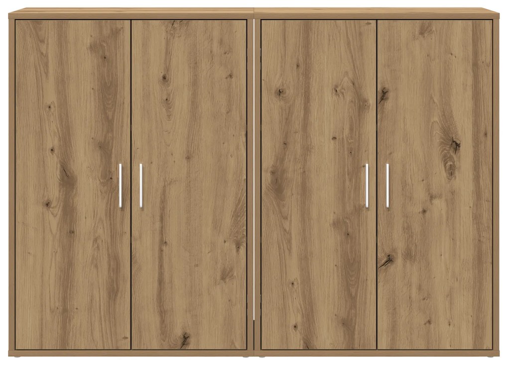 vidaXL Μπουφέ 2 τεμάχια Δρυς 60x31x84 εκ. Επεξεργασμένο Ξύλο