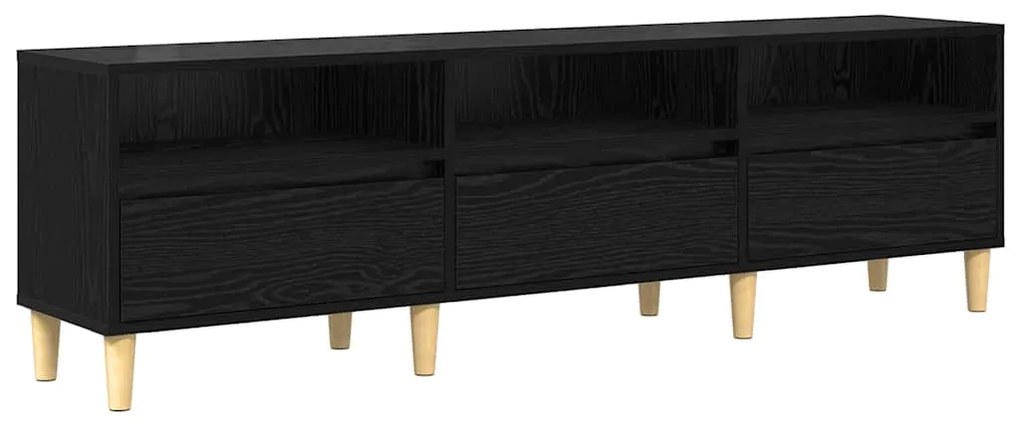 vidaXL Ντουλάπι TV Μαύρη δρυς 150 x 30 x 45 εκ Επεξεργασμένο ξύλο