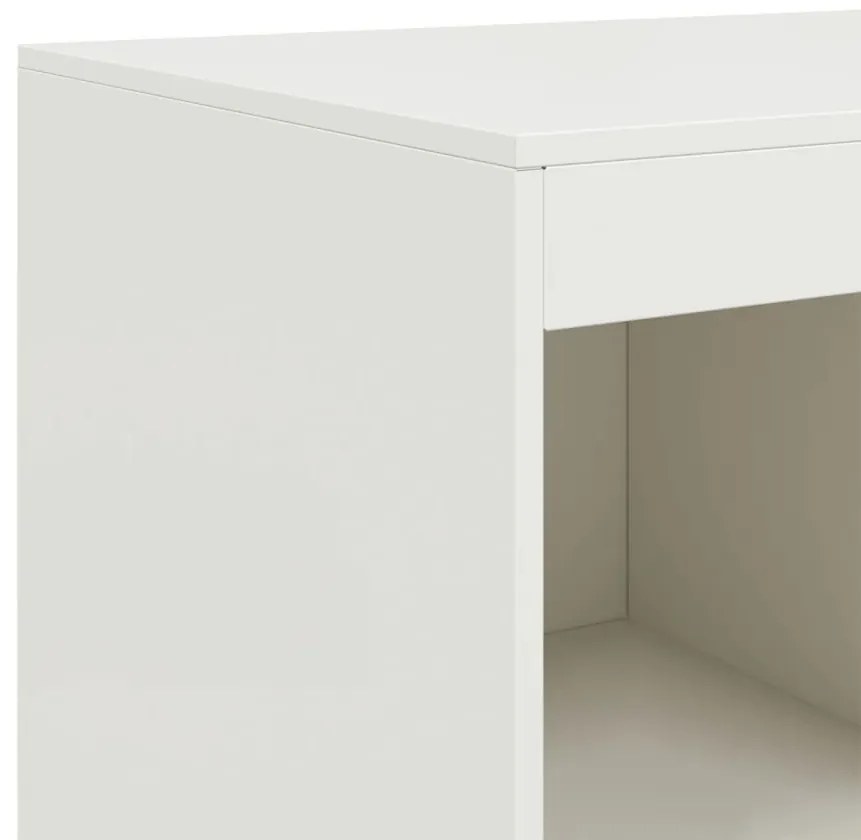 Ραφιέρα Λευκή 67x39x95 εκ. από Ατσάλι - Λευκό