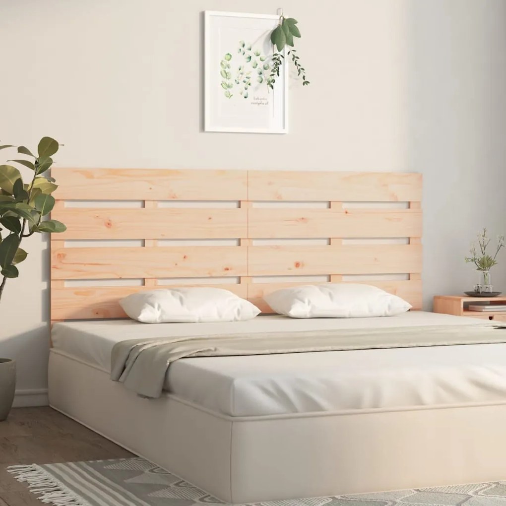 vidaXL Κεφαλάρι Κρεβατιού 180 x 3 x 80 εκ. από Μασίφ Ξύλο Πεύκου