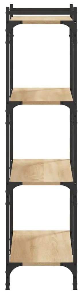 vidaXL Βιβλιοθήκη 4 Επιπέδων Sonoma Δρυς 80x30x120 εκ. Επεξεργ. Ξύλο