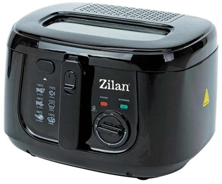 Φριτέζα Για Βαθύ Τηγάνισμα ZLN2317 33x31x23cm Black Zilan ABS