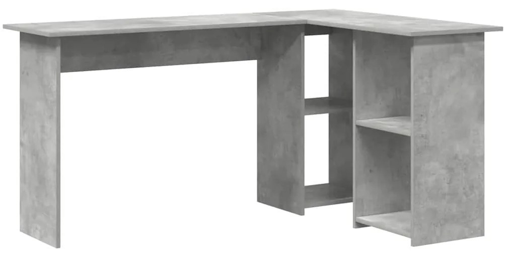 vidaXL Γραφείο Σκυρόδεμα Γκρι 142 x 102 x 73 εκ Επεξεργασμένο ξύλο