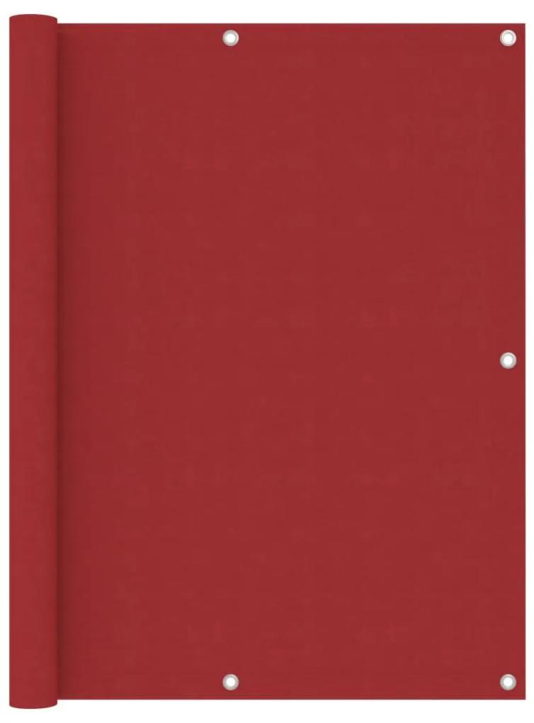 Διαχωριστικό Βεράντας Κόκκινο 120 x 600 εκ. Ύφασμα Oxford