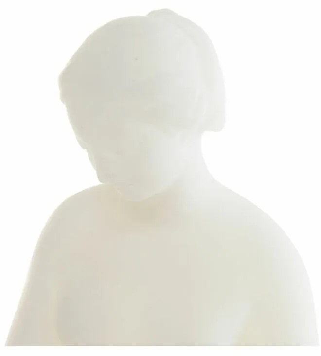 Διακοσμητική Φιγούρα DKD Home Decor 8424001850617 13,5 x 10,5 x 33,5 cm Λευκό Στιλβωτικό Ελαστικών