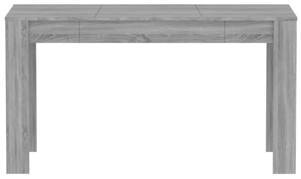 vidaXL Τραπεζαρία Γκρι Sonoma 140 x 74,5 x 76 εκ. Επεξεργασμένο Ξύλο