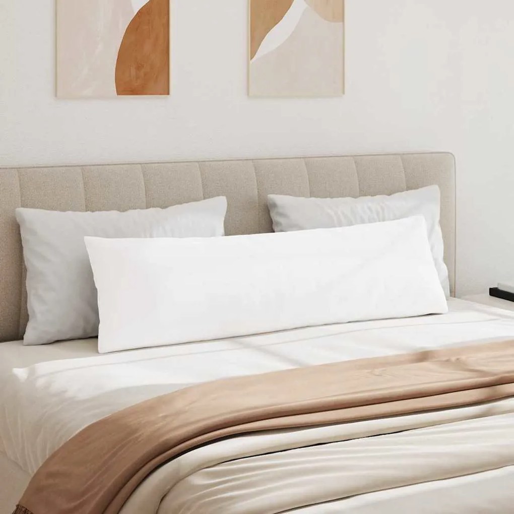 vidaXL Μαξιλάρι Καναπέ 2 pcs Λευκό 145 x 40 εκ. ύφασμα