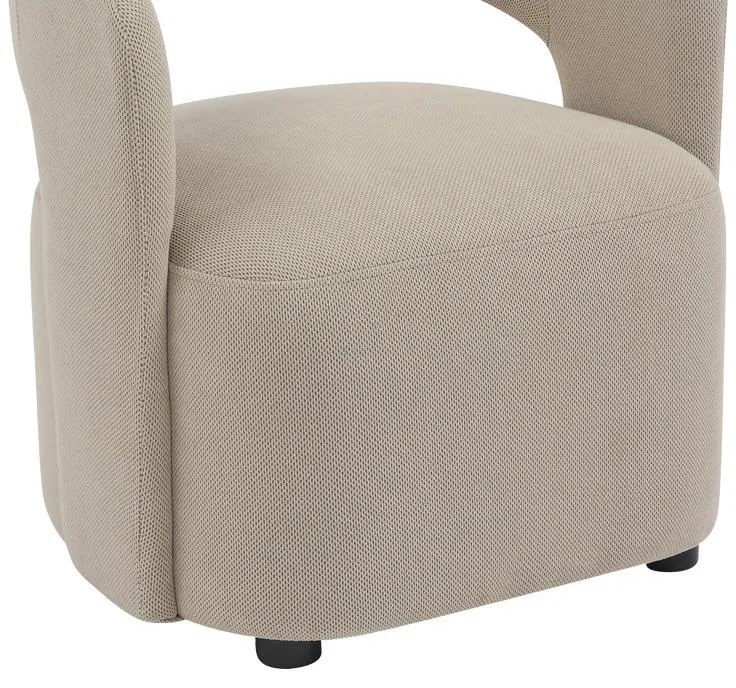 Πολυθρόνα Lemouton ύφασμα σε μπεζ απόχρωση 69.5x66x80εκ 69.5x66x80 εκ.