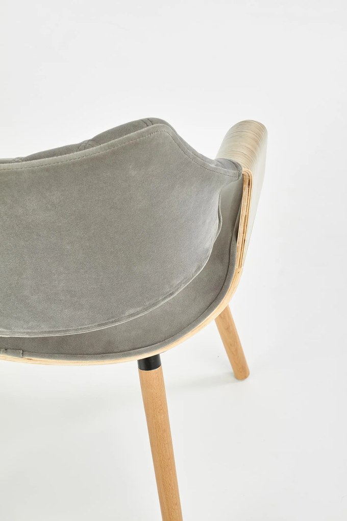 K396 chair, color: light oak / grey DIOMMI V-CH-K/396-KR-J.DAB