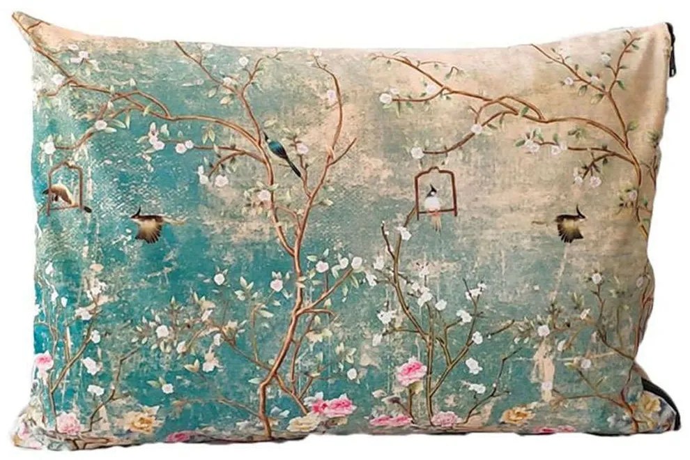 Μαξιλάρι Διακοσμητικό (Με Γέμιση) Japan 018925 Multi 60X40 Velvet,Polyester