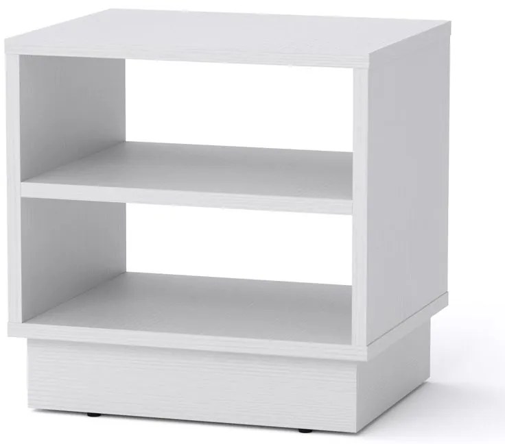 Κομοδίνο Mason pakoworld λευκό 40x32x40εκ