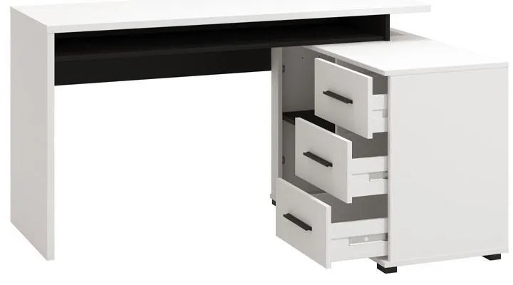 Γραφείο ARHIMED Λευκό - Μαύρο 138x102x75 εκ. 138x102x75 εκ.