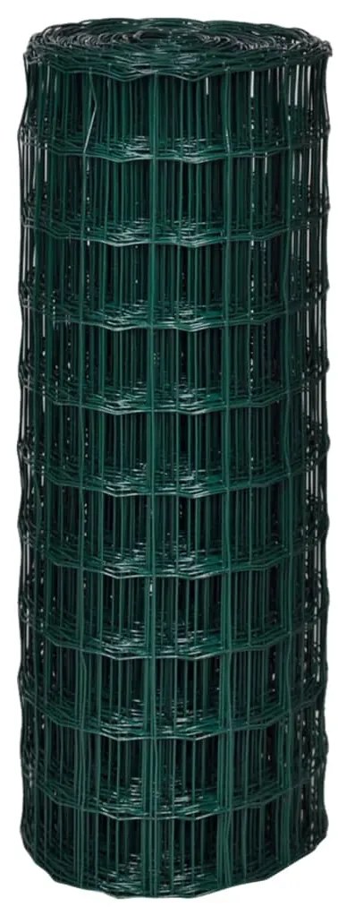 vidaXL Συρματόπλεγμα Σετ Πράσινο 10 x 1,0 μ. Ατσάλινο