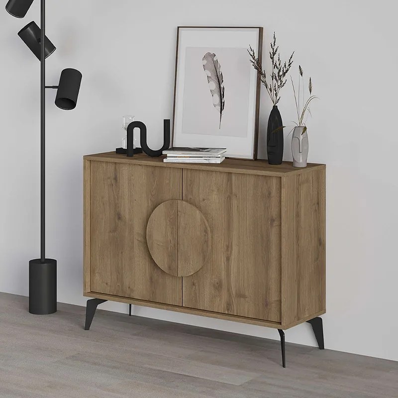 Μπουφές Gora Megapap χρώμα ανοιχτό καρυδί 110x35,6x82εκ.-GP037-0082,2
