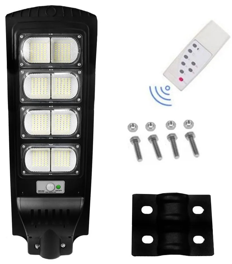 Led Αδιάβροχο Ηλιακό Επιτοίχιο Φωτιστικό 160W 25600LM με Ανιχνευτή Κίνησης Rixme RZ-0085-160W